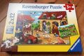 Puzzle Ravensburger Fleißig auf dem Bauernhof 2 X 12 Teile 075607 3+ NEU