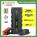 Ampbank AB3000 3000A Starthilfe Jump Starter Ladegerät 12V KFZ Booster Powerbank