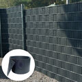Hart PVC Sichtschutz Streifen Sichtschutzfolie Doppelstabmatten Zaun 10 Stück