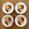 4x Porsche Original Nabendeckel Felgen-Deckel 911 Panamera Cayenne Turbo III+IV