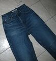 Na-KD Damen Jeans Gr. 32 High Waist Dunkelblau WoW Sexy Vintage Mid Blue Nakd