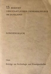 13. Bericht Staatliche Denkmalpflege im Saarland 1966 Ludwigskirche..Saar