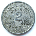 Frankreich 2 Francs 1943 ETAT FRANÇAIS