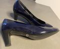 Gabor Pumps blau Lackleder  Gr. 38