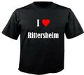 T-Shirt I Love Rittersheim für Damen Herren und Kinder versch. Farben