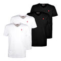 2er Pack U.S. POLO ASSN. Herren Shirts Oberteil T-Shirts V-Neck