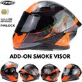 Full Face Motorrad Viper RSV95 Motorradhelm Roller Crash Deckel Rogue orange