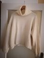 OPUS Rollkragen Pullover Gr. S creme Strickpulli 