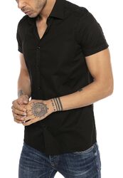 Herrenhemd Hemd Freizeithemd Slim-Fit Shirt Kurzarm Sommerhemd Tailliert Polo