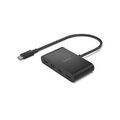 Belkin Connect USB-C auf 4-Port USB-C Schnittstellen Hub 100 W PD Schwarz NEU