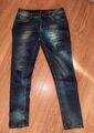 Mädchen Damen Teenie Stretch Hose blue Jeans  Vintage C&A Skinny Gr 158 164 38