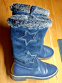 Schicke Winterstiefel Gr.33 Mädchen dunkelblau Glitzer