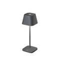 SOMPEX Tischleuchte NEAPEL LBH 6.50x6.50x20 cm grau Tischlampe Klemmleuchte