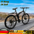 Mountainbike 26 Zoll mit 21 Gang und Scheibenbremse Fahrrad MTB Unisex, Alu Bike