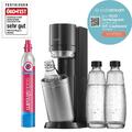 SodaStream Wassersprudler DUO Vorteilspack Titan mit 2 Karaffen & 1 PET-Flasche