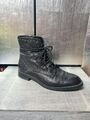 Trend TAMARIS Stiefeletten Gr 39 Schnürstiefel schwarz Echtleder Stiefel #S249