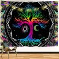 NEU~Wandteppich Wandtuch Wandbehang GOA  Lebens Baum Yoga Hippie Baum des Lebens