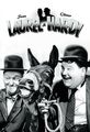 Blechschild 20x30cm gewölbt Laurel & Hardy Dick & Doof Lachen Esel Deko Schild