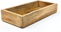 Deko Tablett aus Mangoholz braun - 16x3x8cm (B/H/T) - kleines Holztablett als Ti