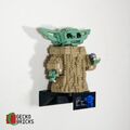 Gecko Bricks Wandhalterung für LEGO Star Wars The Child 75318 Baby Yoda Grogu