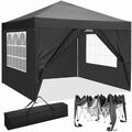 Pavillon 3x3 m Wasserdicht Faltpavillon Pop Up Partyzelt Gartenzelt UV Schutz