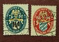 Deutsches Reich ,1925, Lot,Mi  375,376,gestempelt 