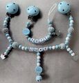 Kinderwagenkette Und Schnullerkette Mit Namen Set ★ Kleiner Prinz★ Blau★ Junge★