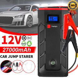 27000mAh Auto KFZ Starthilfe Jump Starter 12V Ladegerät Booster Power Bank PKW