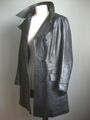 VINTAGE LEDERJACKE BLAZER 12 10 weites Revers 70er 80er Boyfriend weich echt LEDA