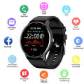 Bluetooth Smartwatch Luxus Herren Armband Herzfrequenz Pulsuhr Blutdruck Fitness