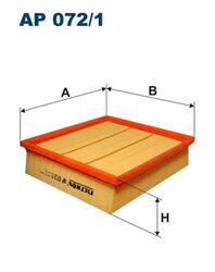 Luftfilter FILTRON AP 072/1 Filtereinsatz für OPEL CORSA S07 X15 L08 L68 LPG