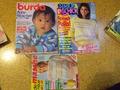 3x Zeitschrift von 1988 + 1989 Special BURDA / Die neue Masche / Strick & Schick