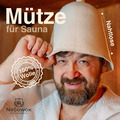 Saunamütze  | Saunahut| Premium-Qualität | 100%Merinowolle Weiß