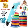 DIY Kinder 3D Stifte Set 3D Druckstift 36m 3Farben PLA Filament 3D Printing Pen