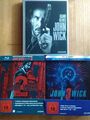 JOHN WICK ( Kapitel:1 - 2 - 3 ) UNCUT / Blu-ray  MEDIABOOK + STEELBOOK 1.Auflage