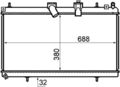 Mahle CR 802 000S Kühler Motorkühlung für CITROEN PEUGEOT FIAT LANCIA 807 407