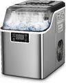 Eiswürfelmaschine 18kg/24H Eiswürfelbereiter Ice Cube Maker mit 3,2L Wassertank