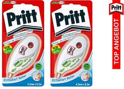 2 x Pritt Einweg-Korrekturroller ECOmfort / PRCEP 4,2 mm x 8,5 m seitlich