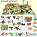 51x Dinosaurier Figuren Kinderspielzeug Spielset Dino World für Kinder Spielzeug