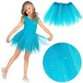 Tütü Kinder Tutu - hellblau glitter - Ballett Ballettrock Tüllrock Ballettkleid