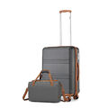 2-teiliges Reiseset ABS-Hartschalen Reisekoffer Trolley Koffer und Reisetasche