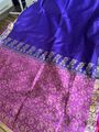 Saree Purple Pink Gold 5,50m Silk