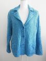 Jacke Strickjacke Blazer Damen BASLER Gr 44 Blau 009