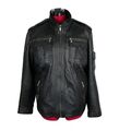 Leather Jacke 50 Lederjacke Lammleder Biker Black Original *TOP*