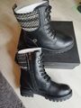 MARCO TOZZI 2-26220-29 Boots Stiefelette Leder Gr. 37 in Schwarz 