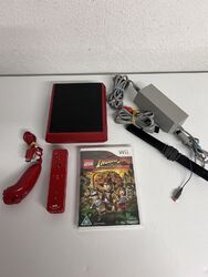 ‼️ NINTENDO WII MINI ROT MIT EINEM SPIEL SO WIE AUF DEN BILDERN KOMPLETT...