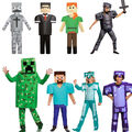 Kinder Girls Boys Halloween Party Cosplay Minecraft Spiel Fancy Kleidung Outfit