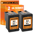 2x Patronen XXL für HP 62XL Black 5540 5541 5542 5544 5545 5547 5548 5640 5642