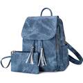 2 in 1 Damen Rucksack Anti Diebstahl City Reisetasche Schultertasche Handtasche