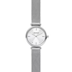 Skagen Damenuhr Amberline 2-Zeiger-Werk Milanaise Edelstahl silberfarbenSKW2956